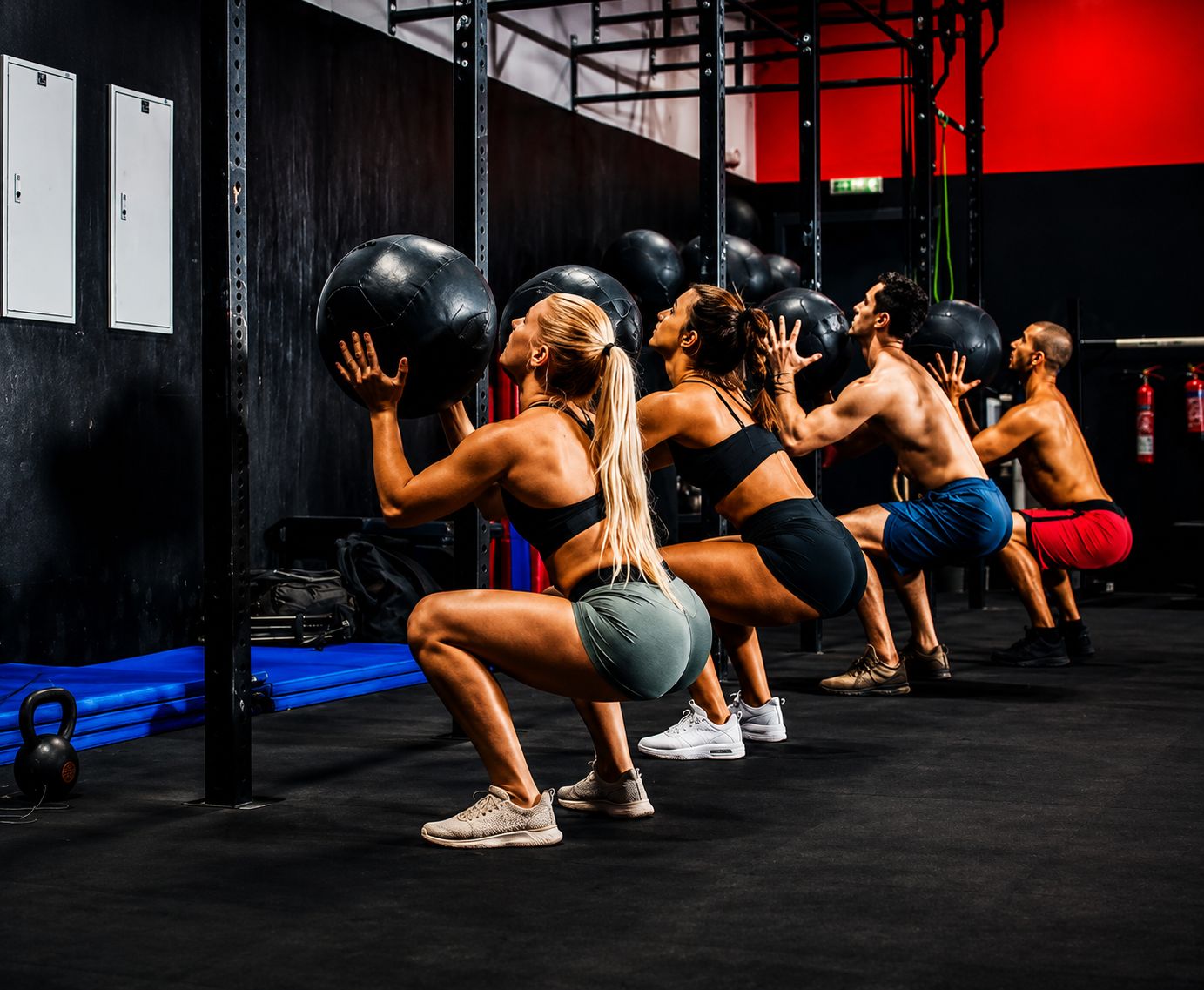 Séance de cross-training et préparation physique